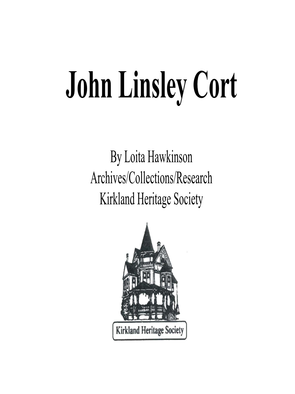 John Linsley Cort