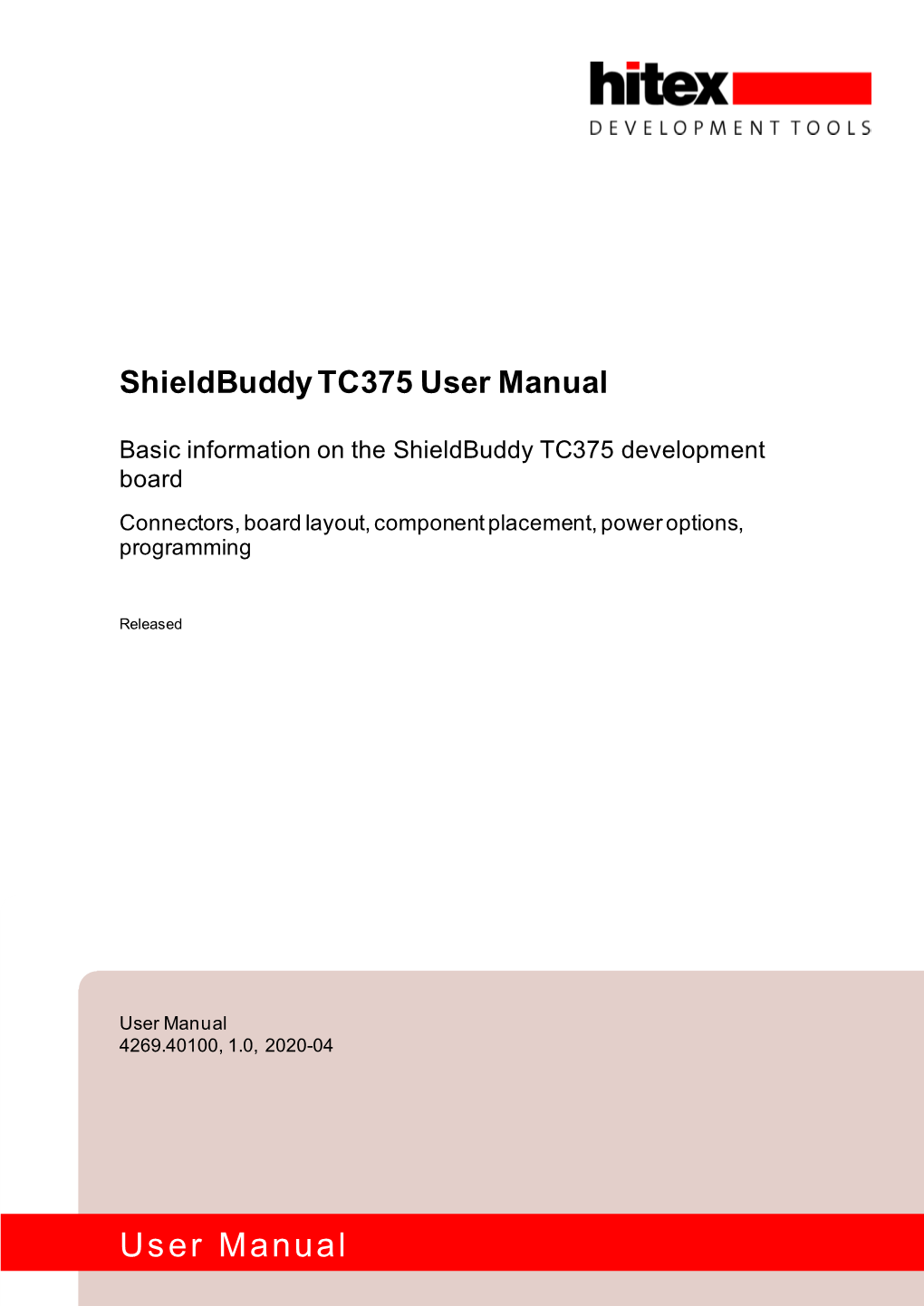 Shieldbuddy TC375 User Manual