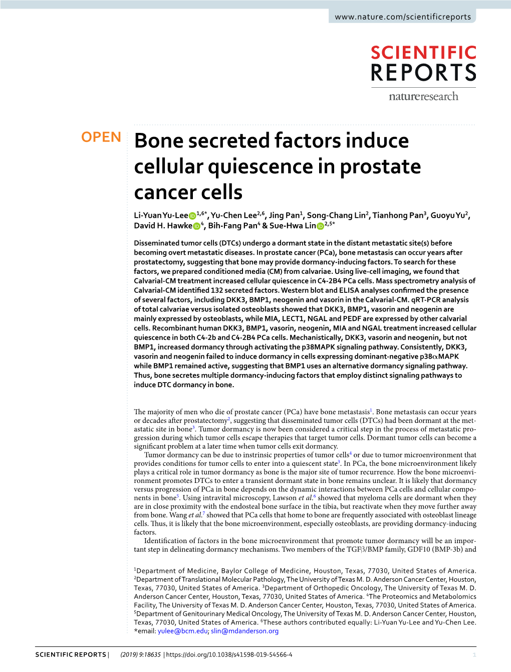 Bone Secreted Factors Induce Cellular Quiescence in Prostate Cancer Cells