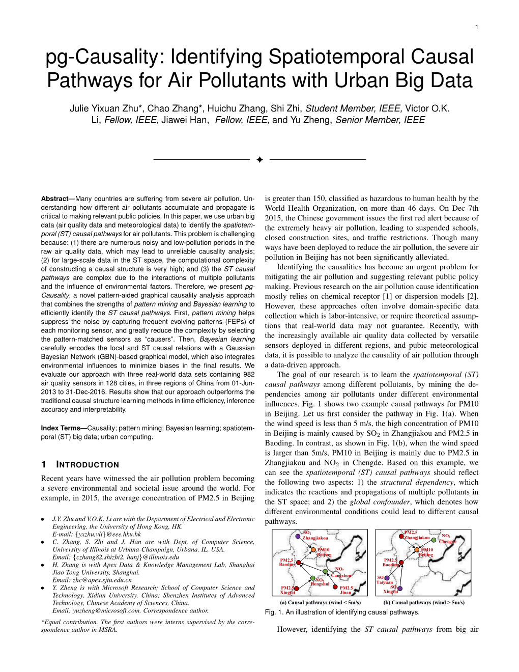 Pg-Causality: Identifying Spatiotemporal Causal Pathways for Air Pollutants with Urban Big Data