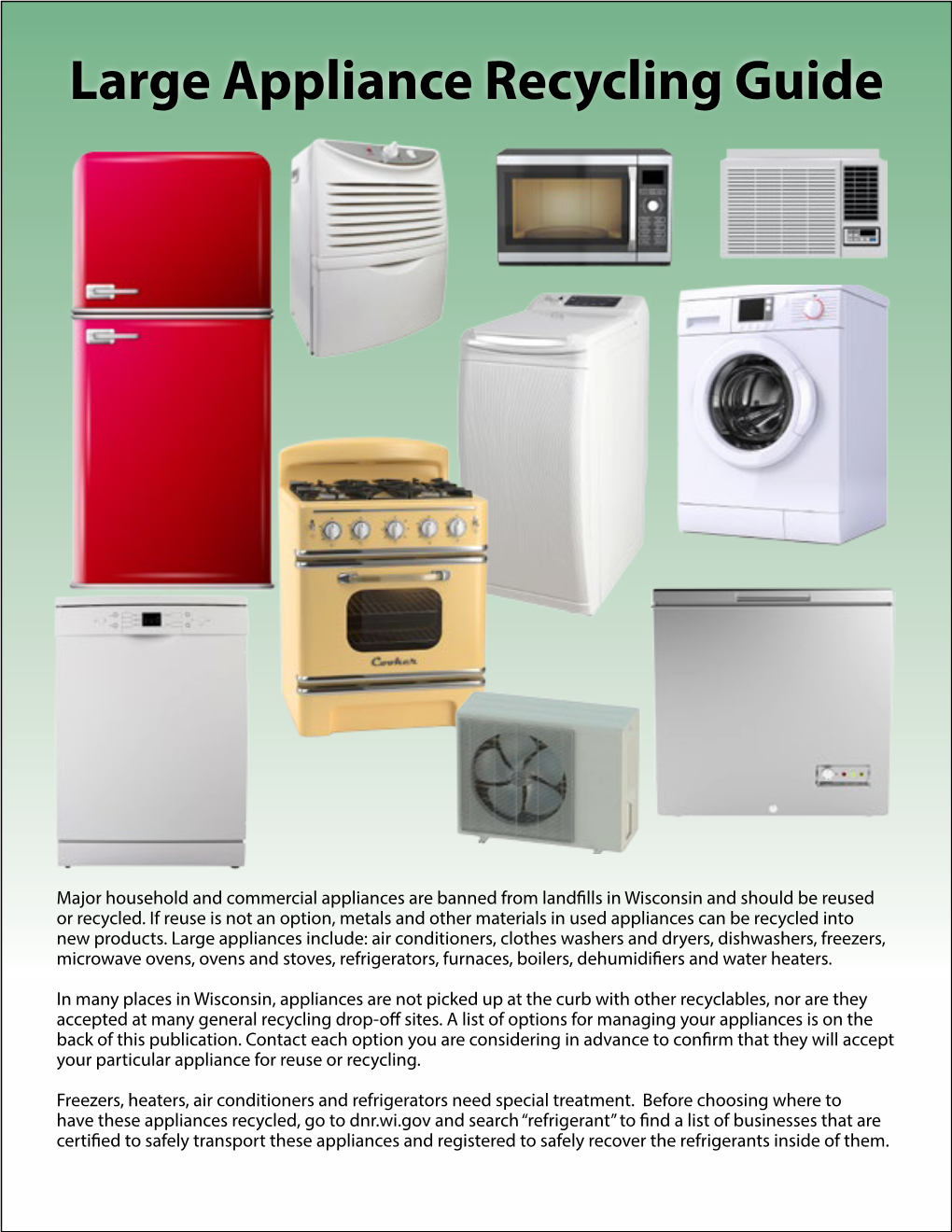 Large Appliance Recycling Guide