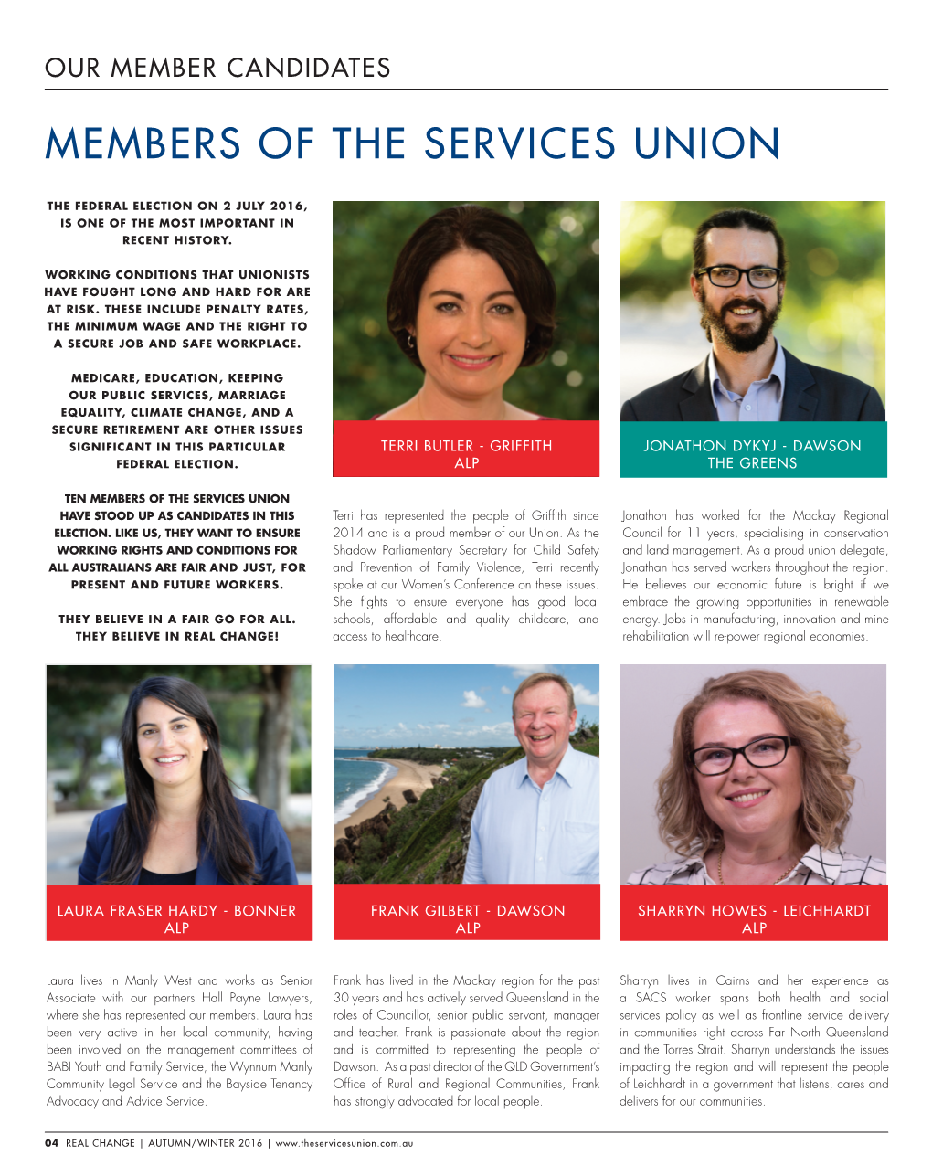 Members of the Services Union