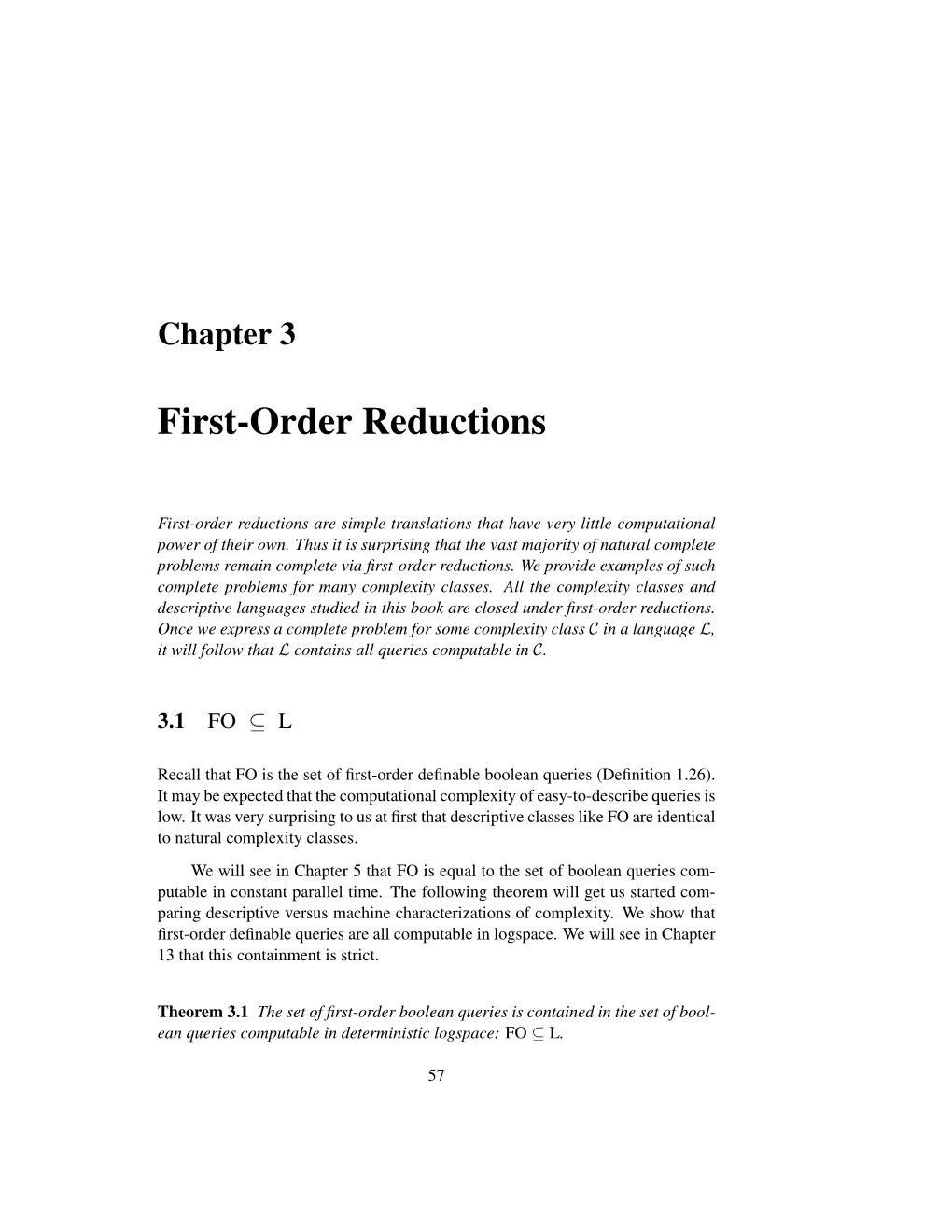 First-Order Reductions