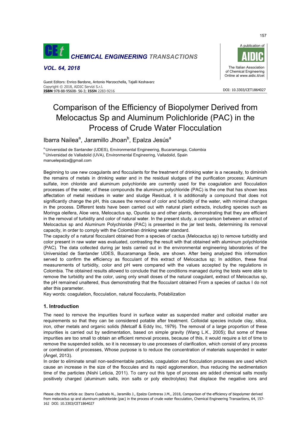 Comparison of the Efficiency of Biopolymer Derived From