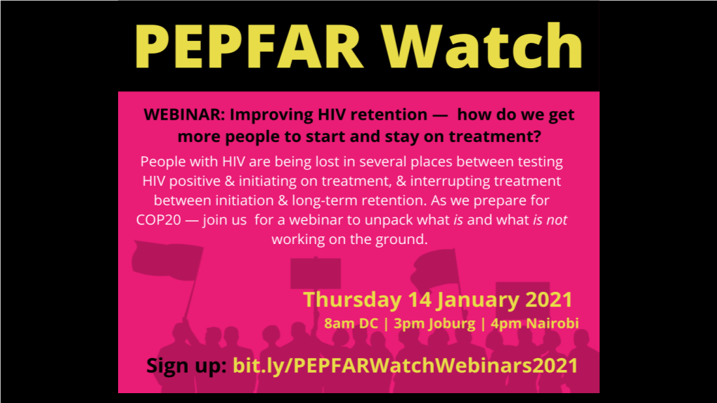 Webinar, DSD for People Living with HIV and Ncds