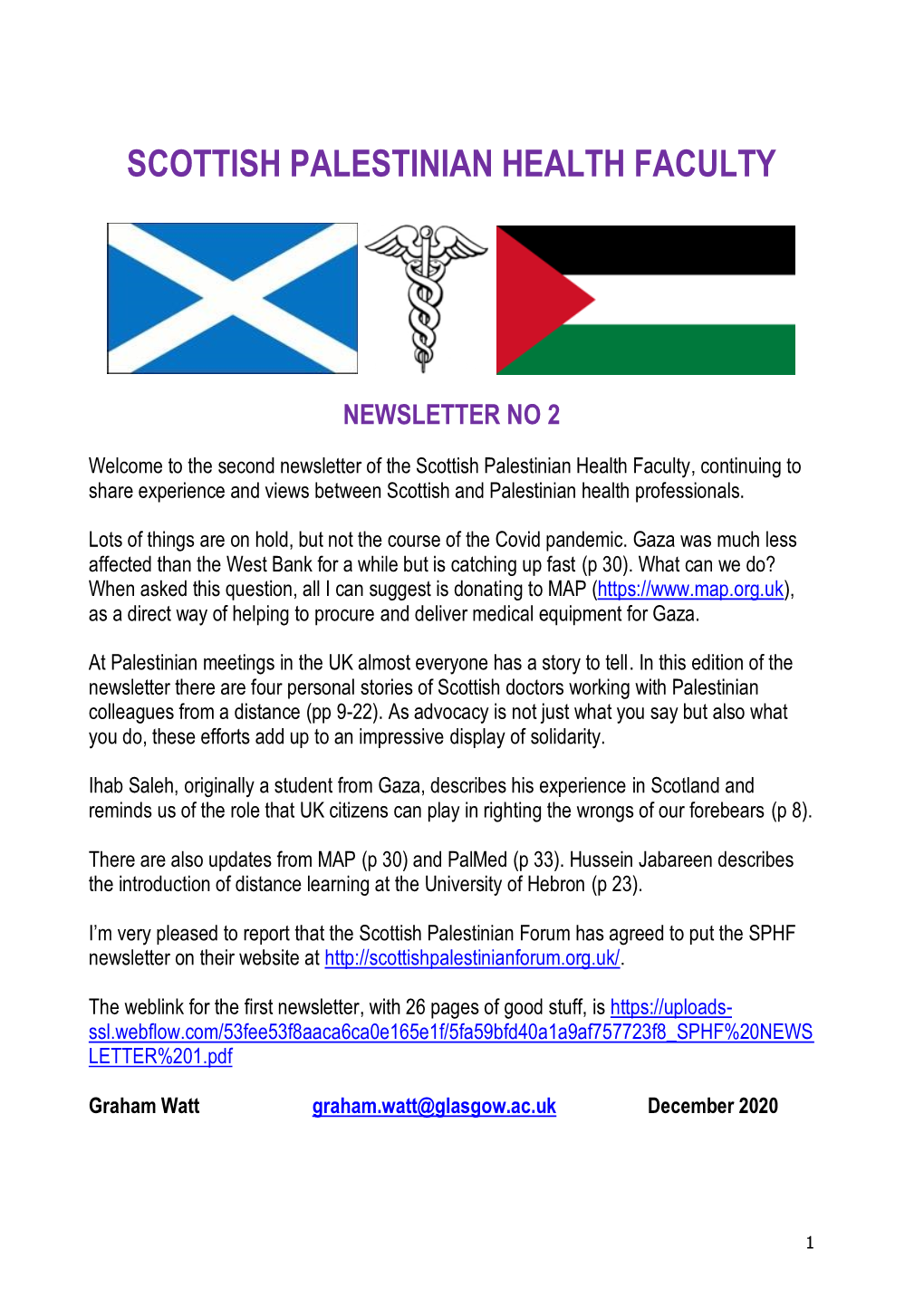 Scottish Palestinian Health Faculty