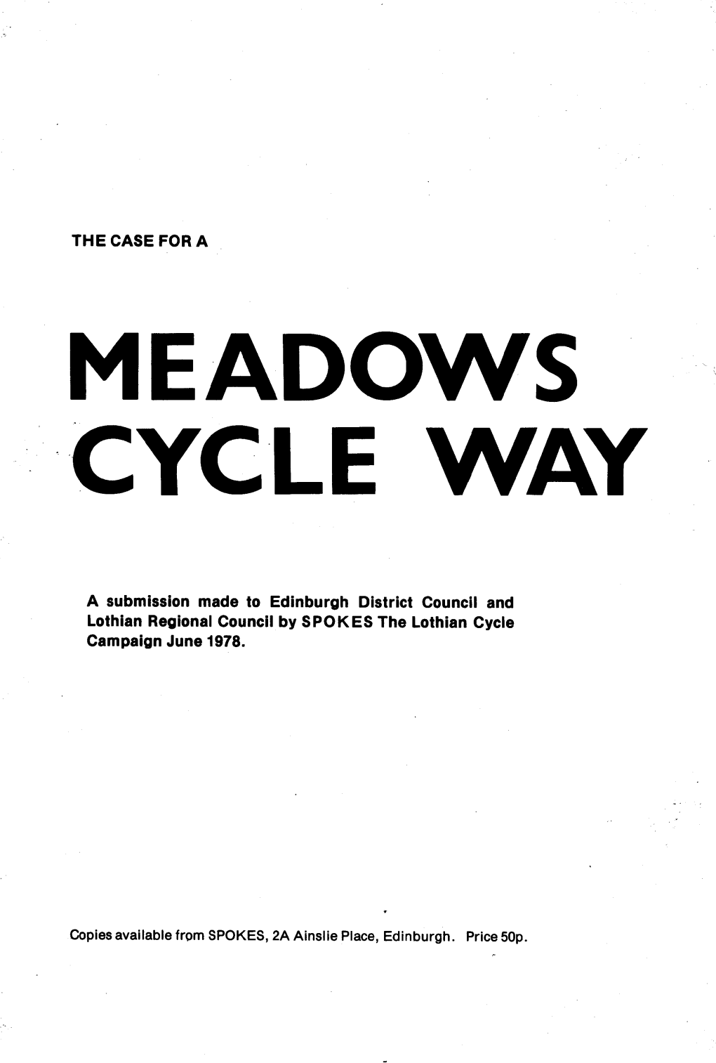 Meadows Cycle Way