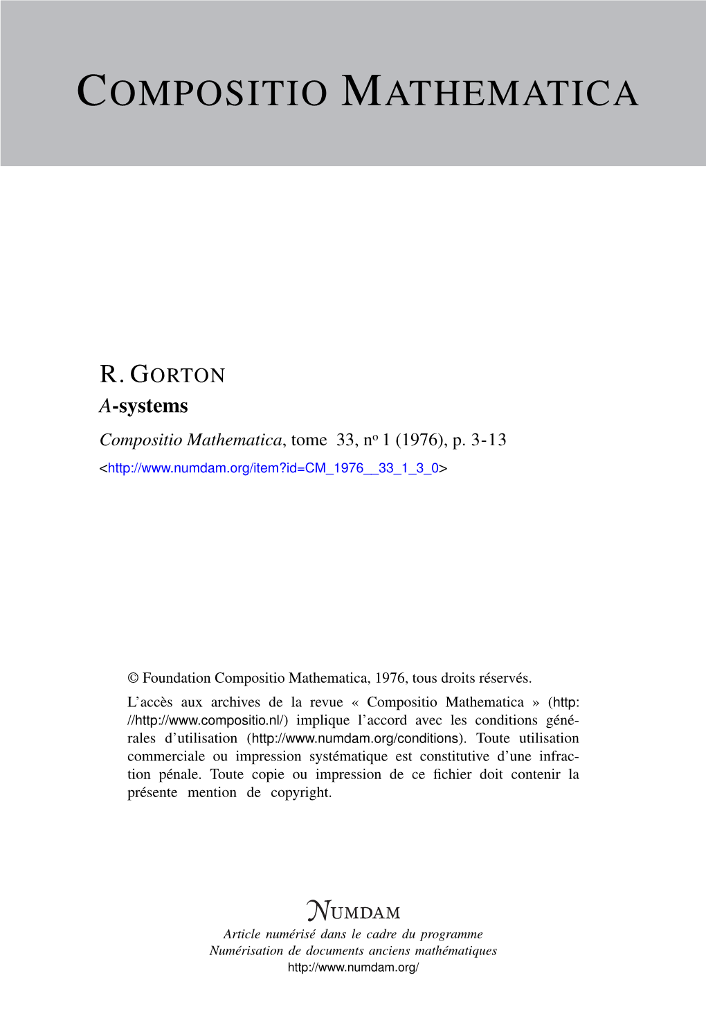 Compositio Mathematica
