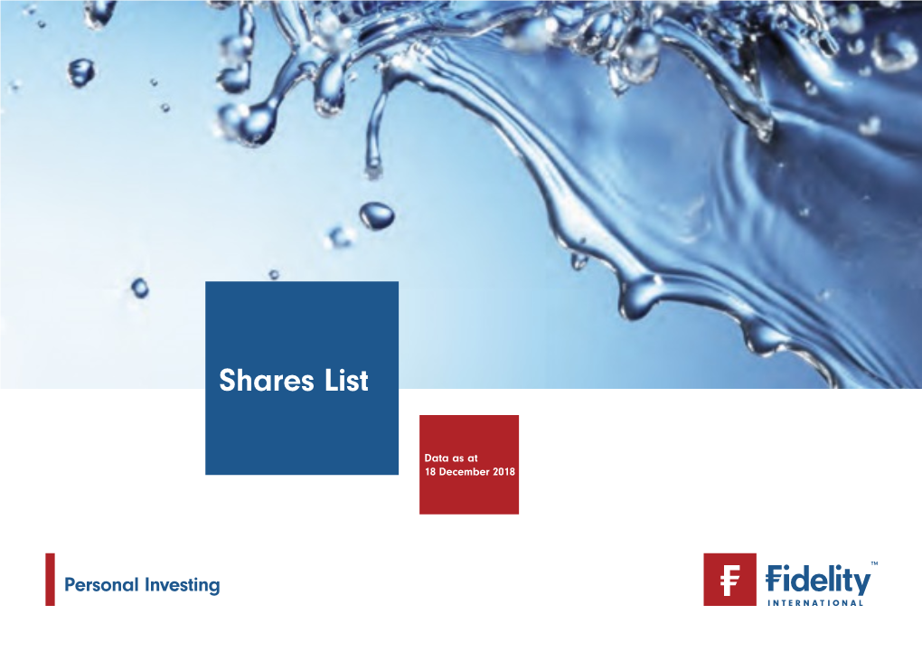 Our List of Shares