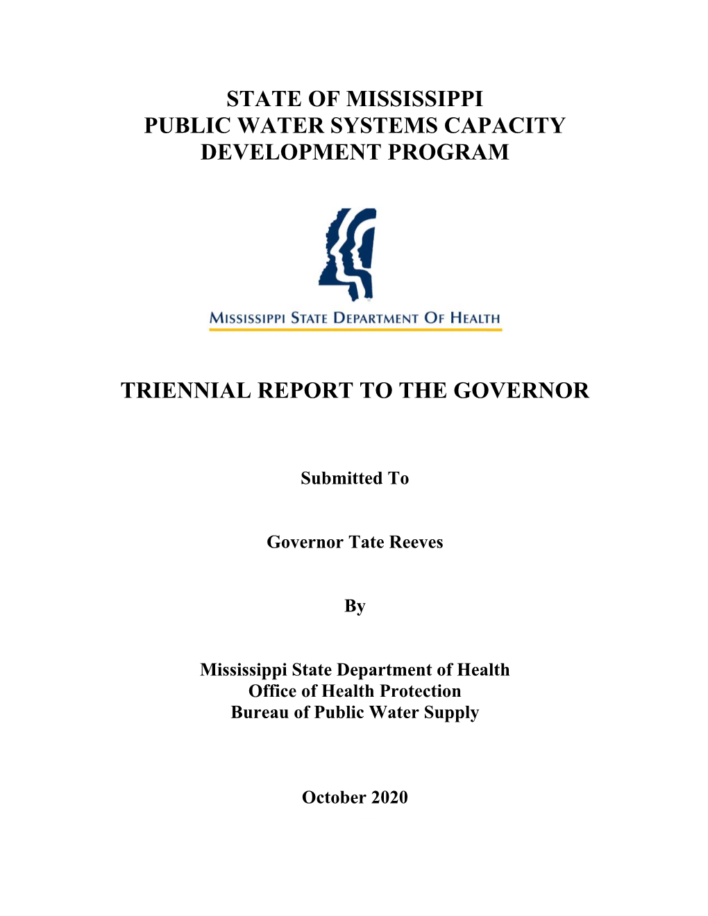 Public Water Systems Capacity Development Program