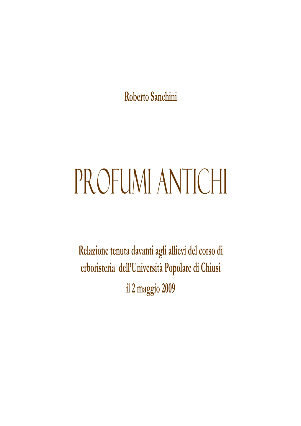 Profumi Antichi