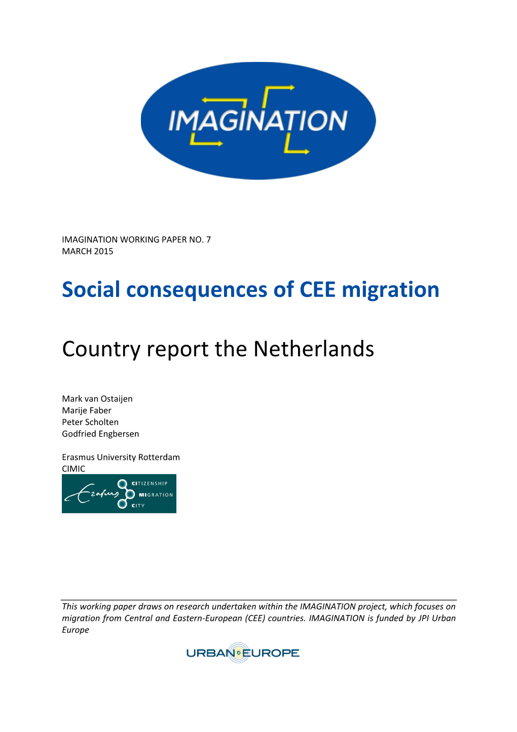 Social Consequences of CEE Migration Country Report The