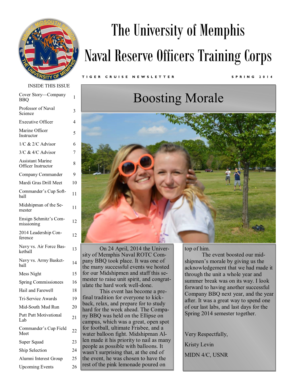 The University of Memphis Naval Reserve Officers Training Corps