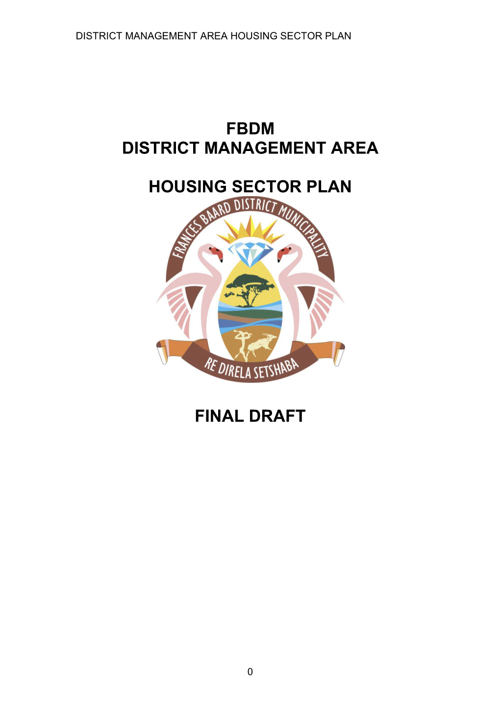 Fbdm District Management Area Housing Sector Plan Final Draft