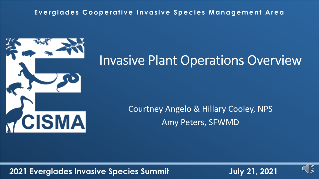 Invasive Plant Operations Overview