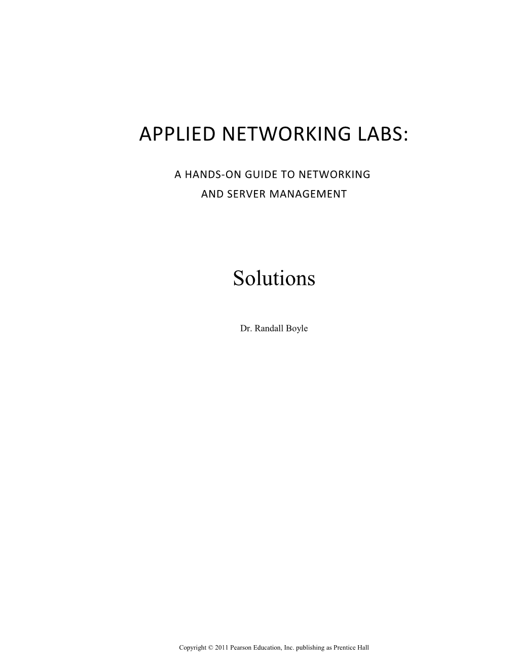 APPLIED Networking Labs