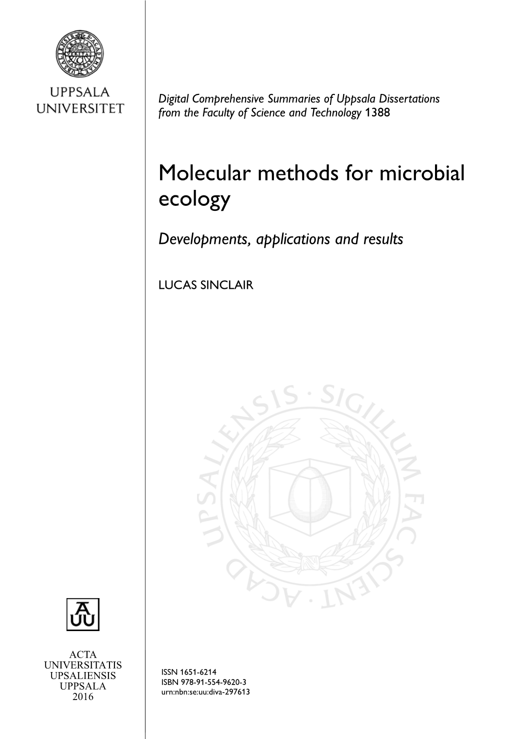 Molecular Methods for Microbial Ecology