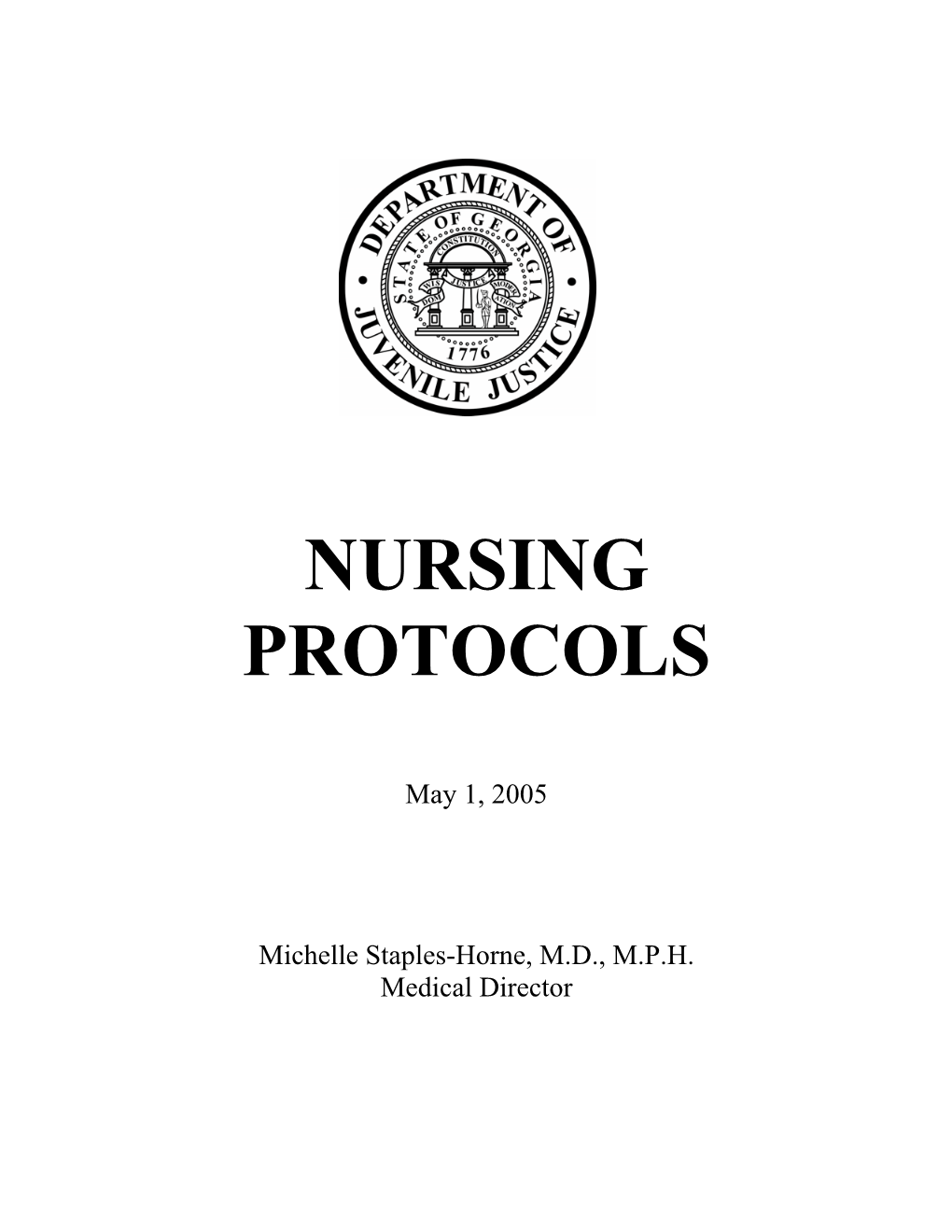 DJJ Nursing Protocols