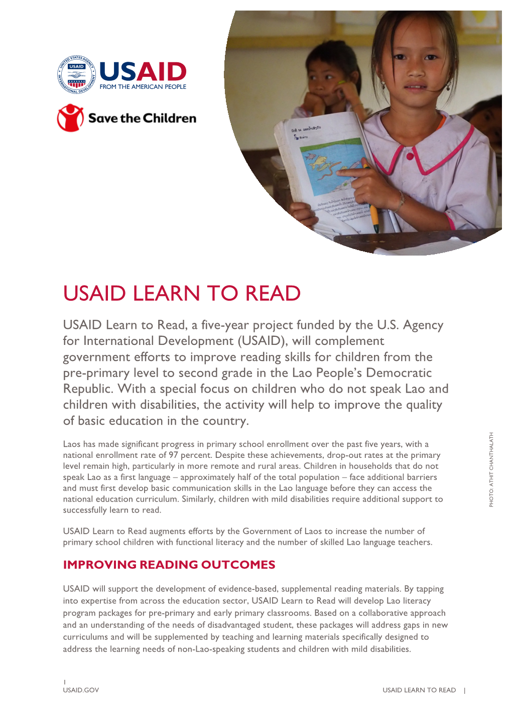 USAID Learn to Read Fact Sheet