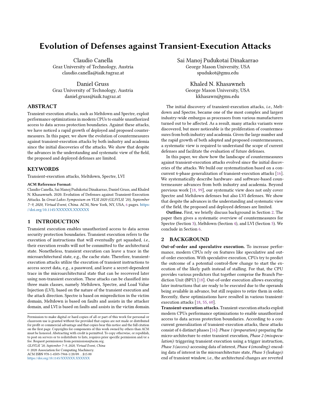 Evolution of Defenses Against Transient-Execution Attacks