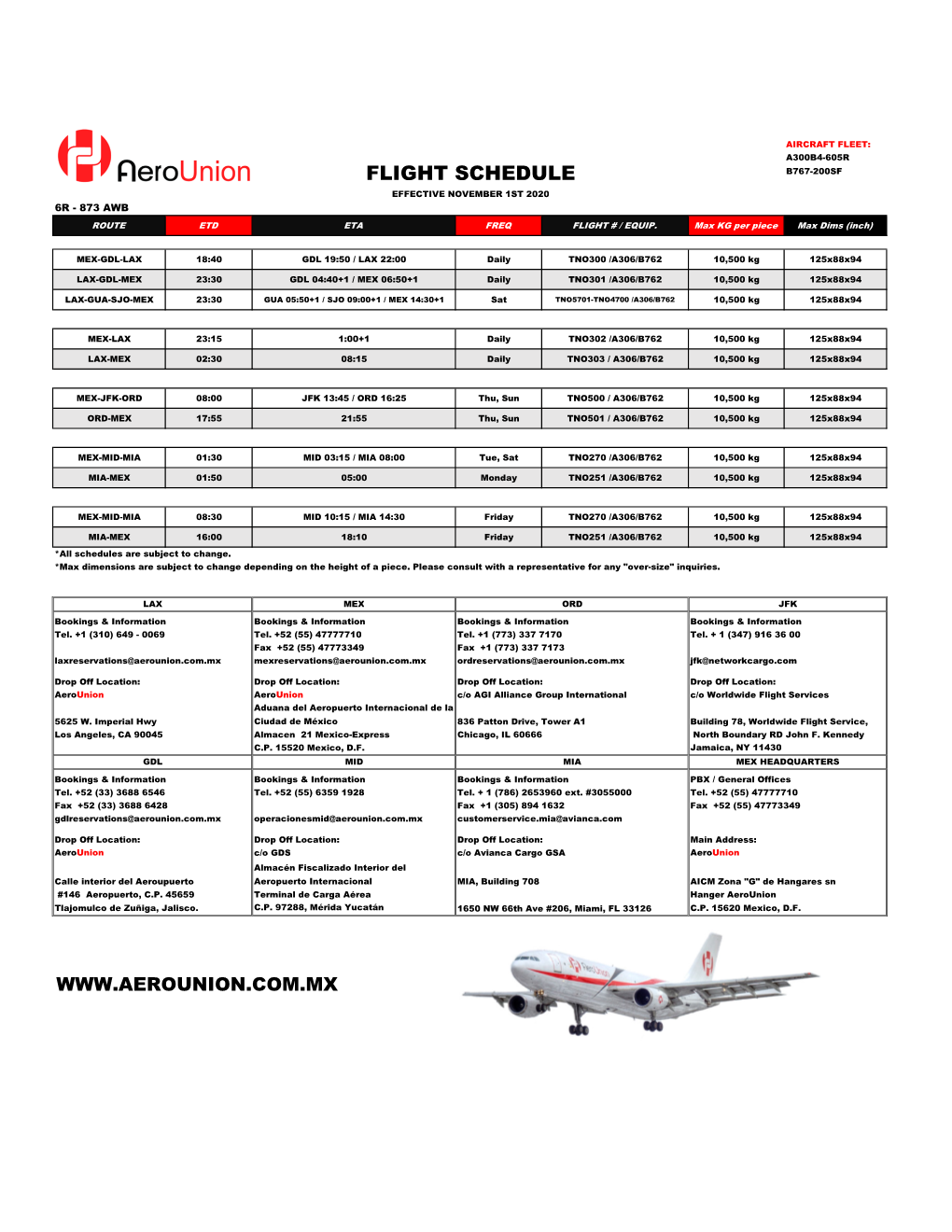 FLIGHT SCHEDULE ALL ORIGINS MAY 1ST 2019.Xlsx