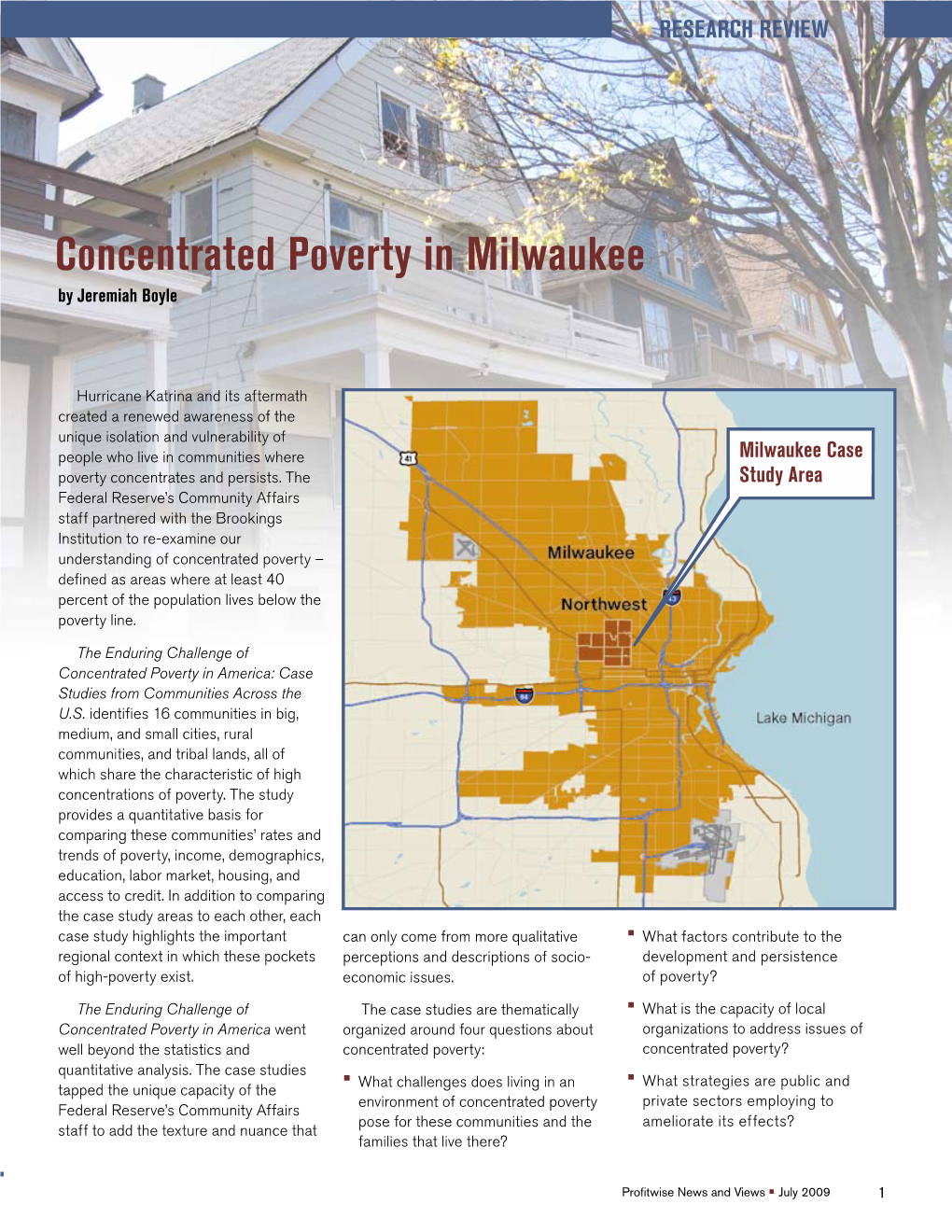 Concentrated Poverty in Milwaukee by Jeremiah Boyle