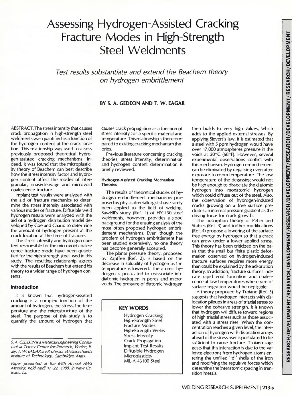 Assessing Hydrogen-Assisted Cracking Fracture Modes in High-Strength Steel Weldments