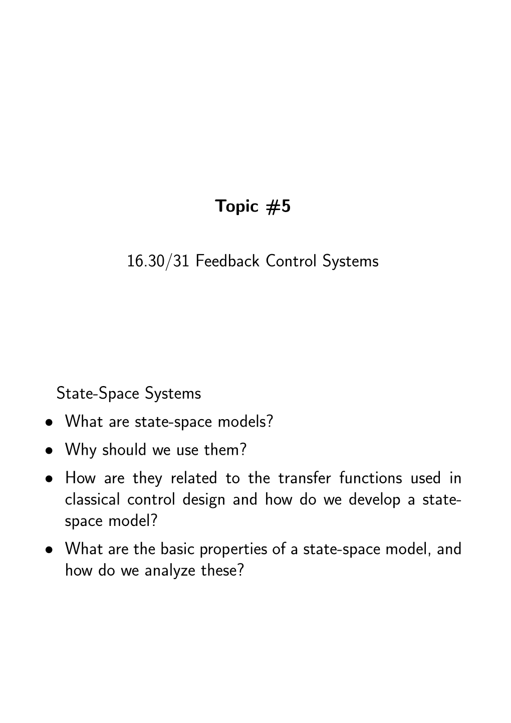 Introduction to State-Space Models