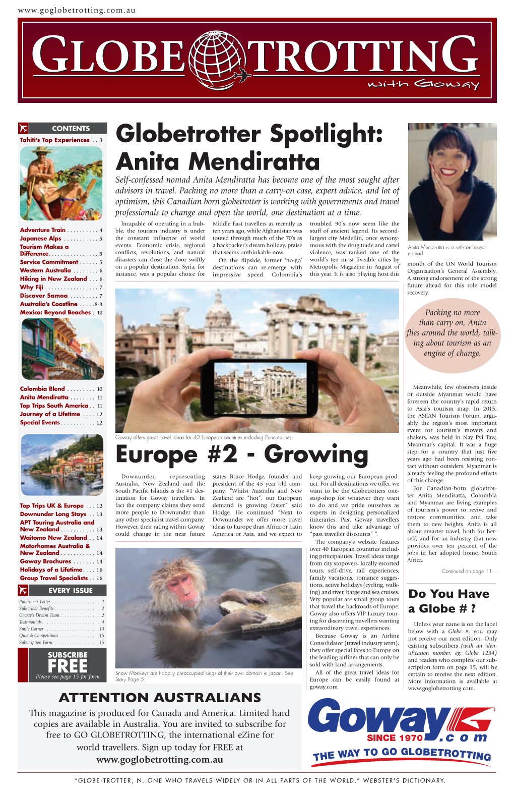 Globetrotter Spotlight: Anita Mendiratta Europe #2