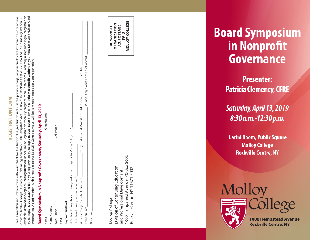 Board Symposium in Nonprofit Governance