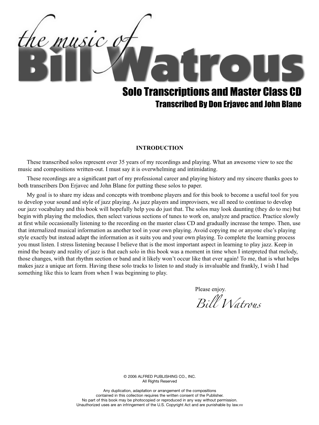 Bill Watrous