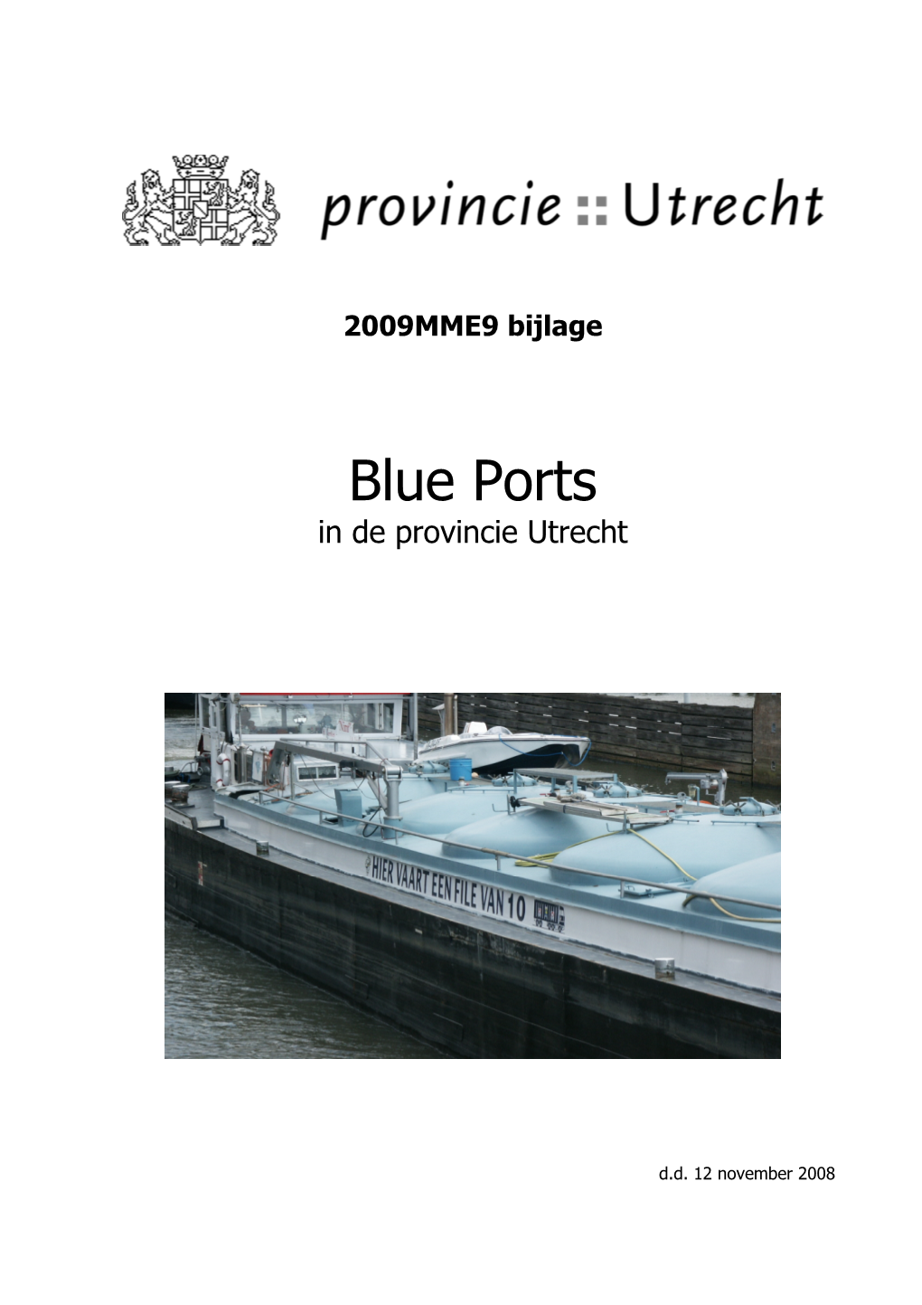 Blue Ports in De Provincie Utrecht