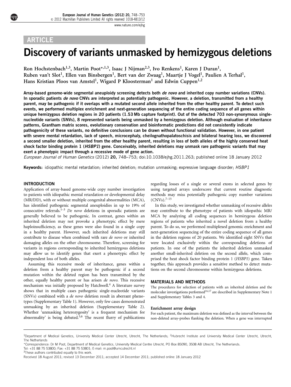 Discovery of Variants Unmasked by Hemizygous Deletions