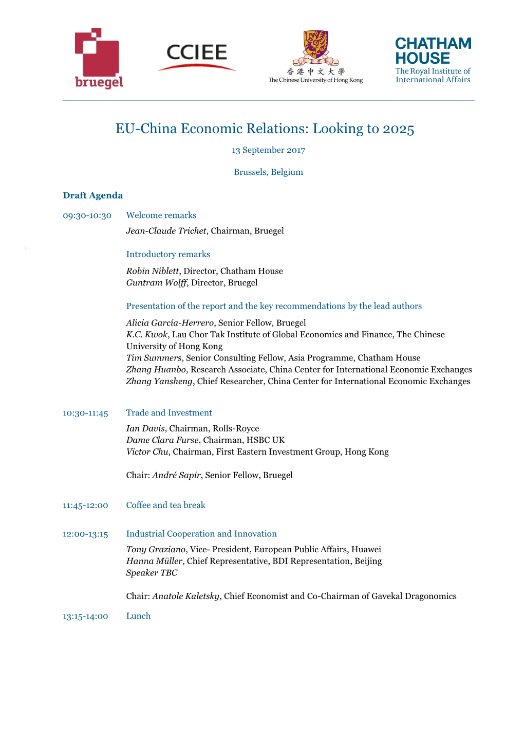EU-China Economic Relations: Looking to 2025
