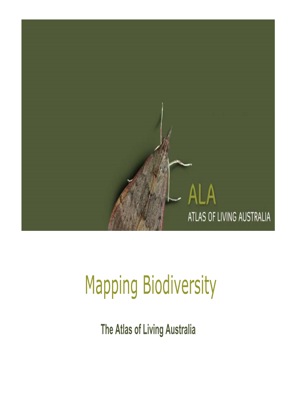 Mapping Biodiversity