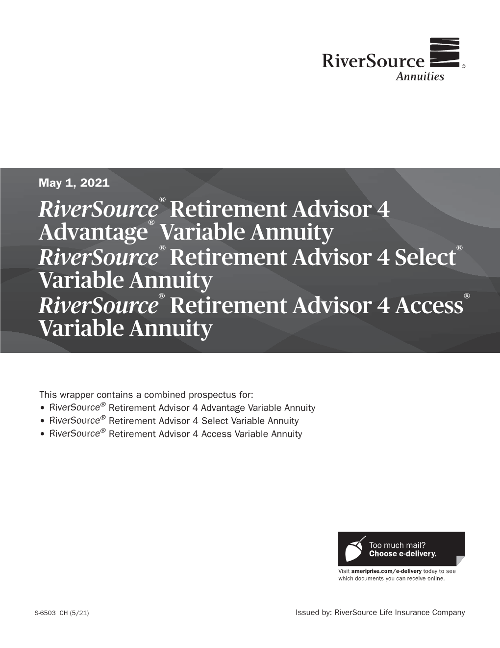 Riversource Retirement Advisor 4 Advantage Variable Annuity