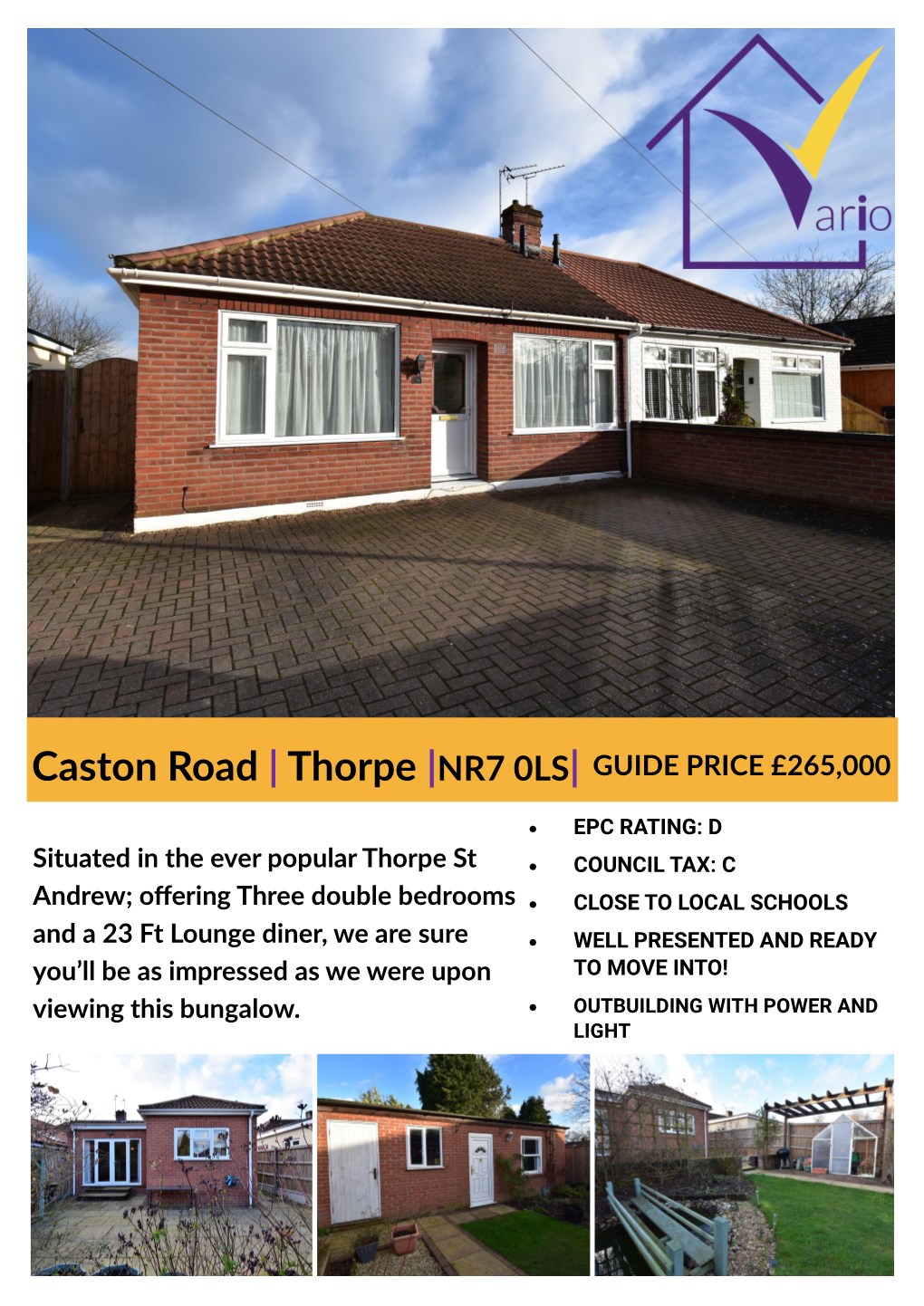 Caston Road | Thorpe |NR7 0LS| GUIDE PRICE £265,000