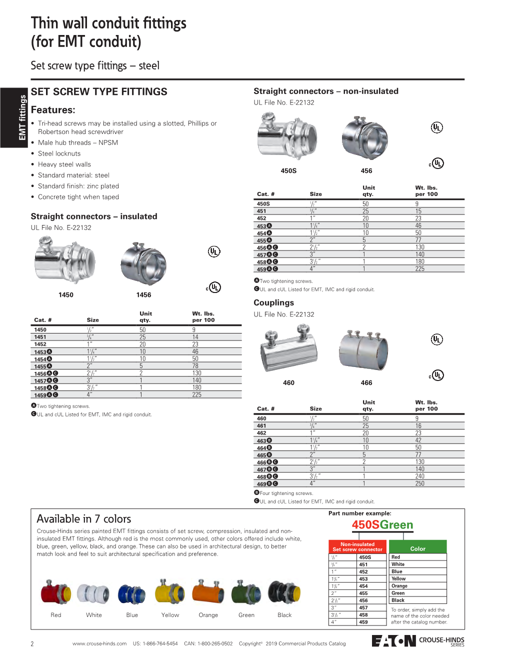 Crouse-Hinds Series Connectors and Couplings