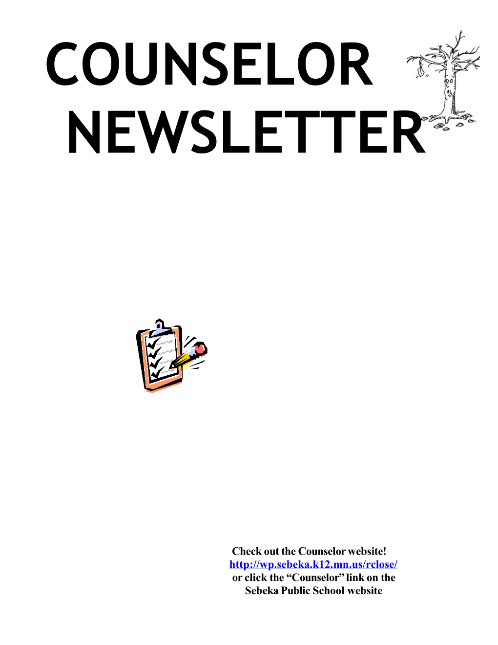 Counselor Newsletter