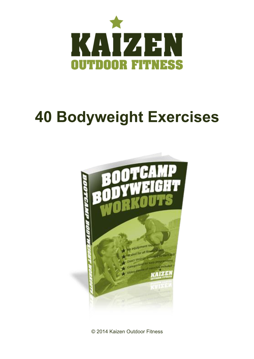 40 Bodyweight Exercises
