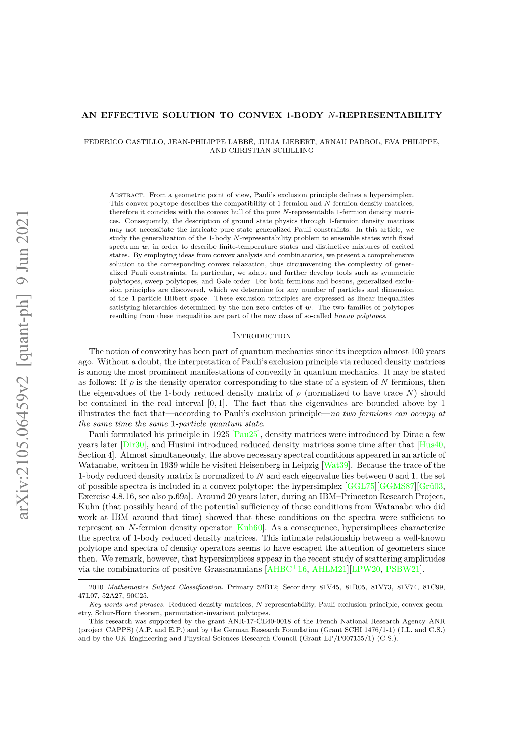 Arxiv:2105.06459V2 [Quant-Ph] 9 Jun 2021