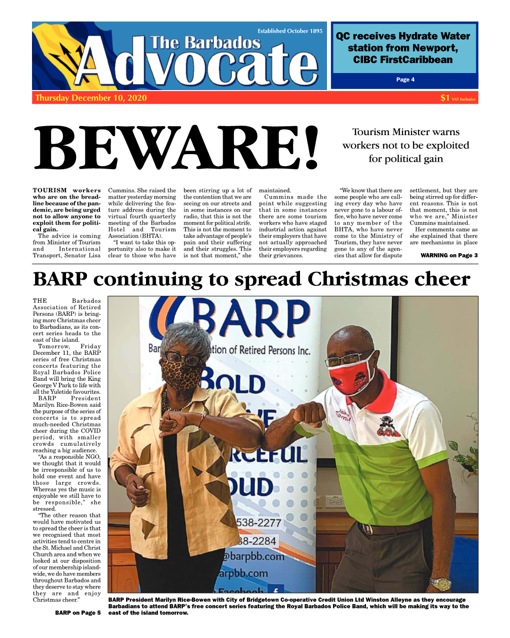 BARP Continuing to Spread Christmas Cheer