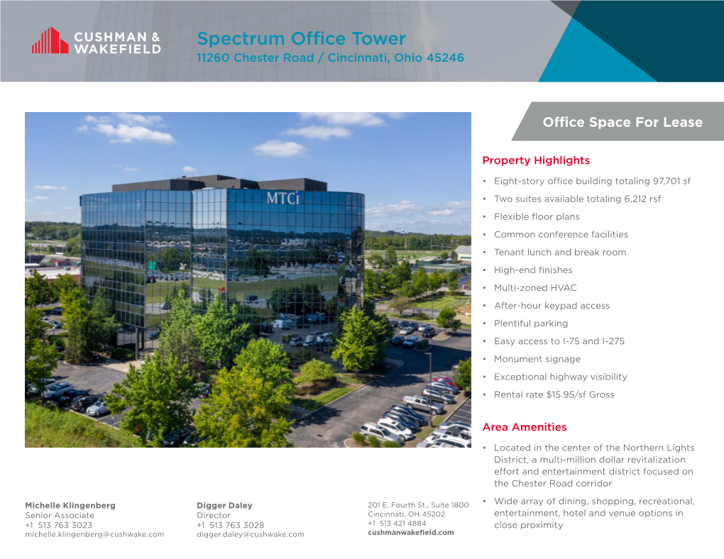 Spectrum Office Tower for Lease