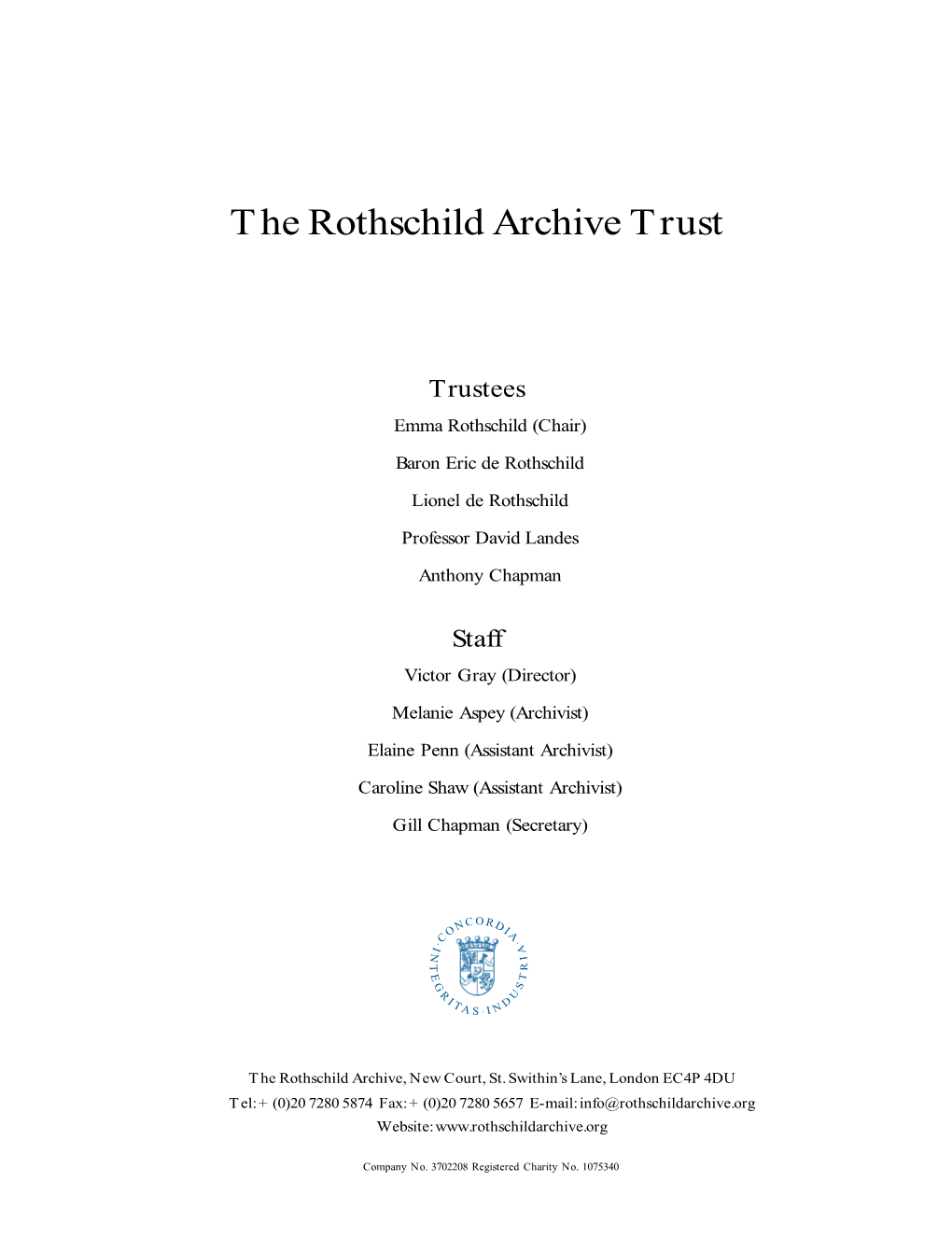 The Rothschild Archive Trust