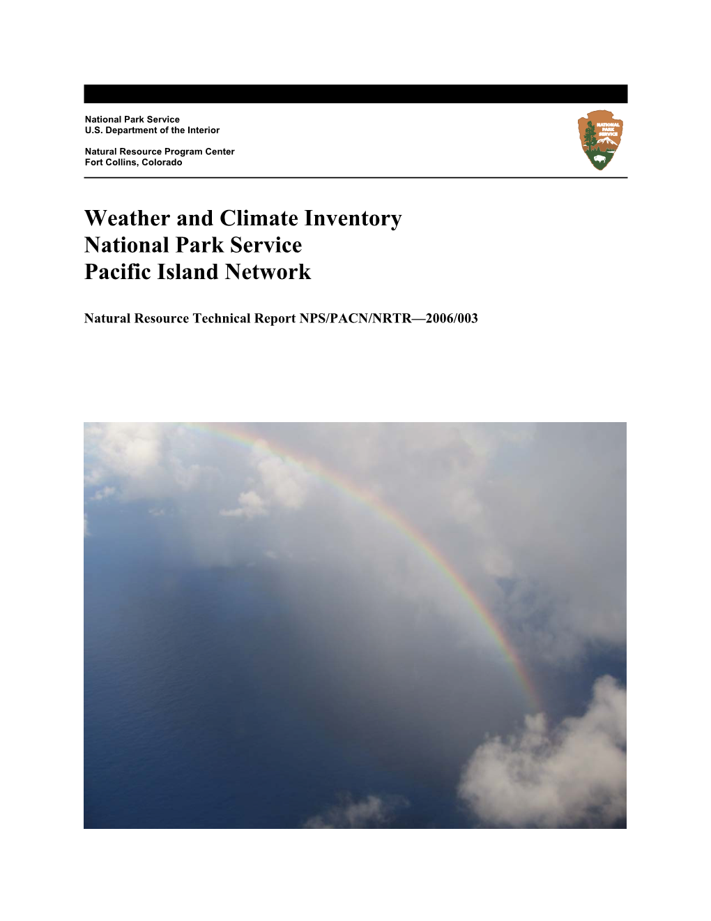 Weather and Climate Inventory National Park Service Pacific Island Network