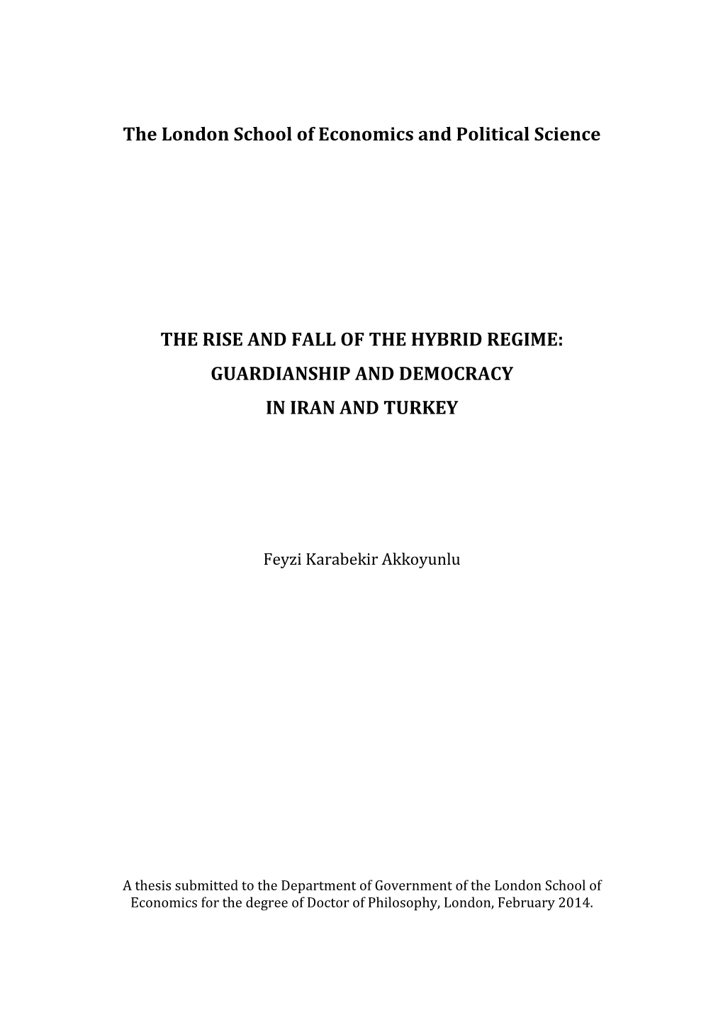 Guardianship and Democracy in Iran and Turkey