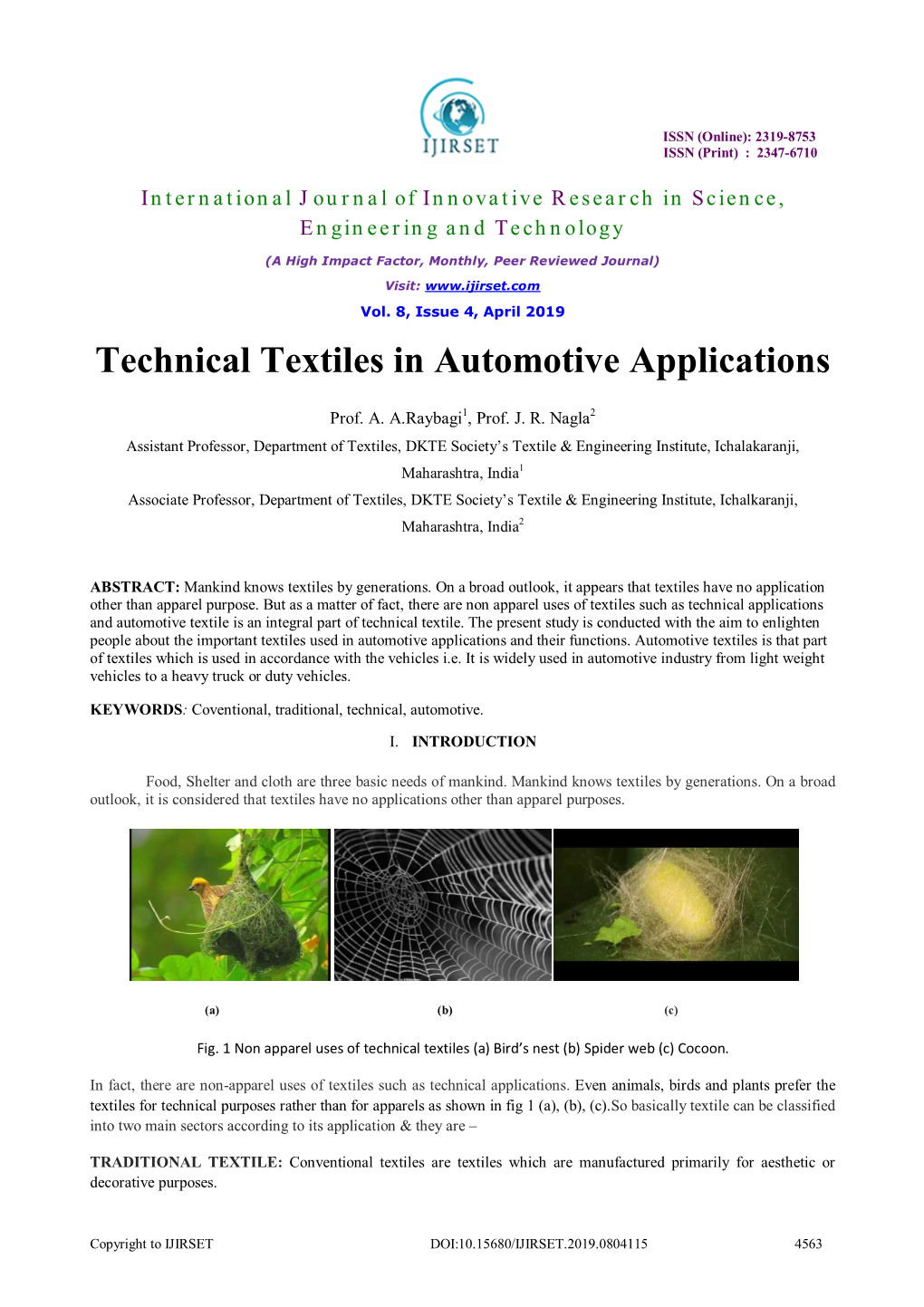 Technical Textiles in Automotive Applications