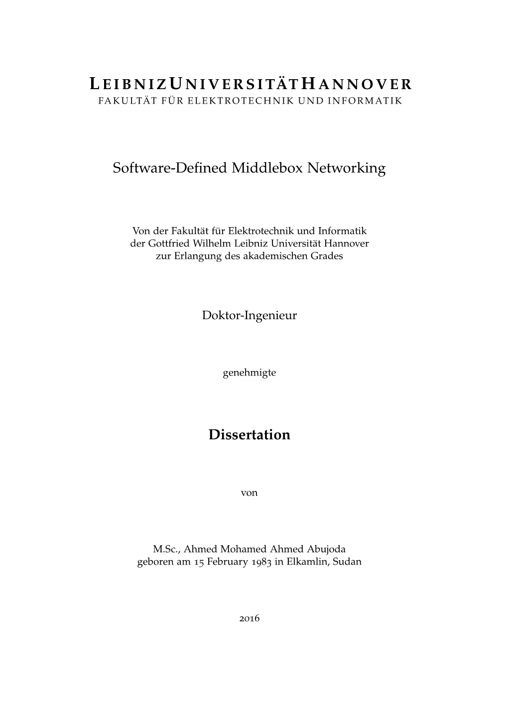 Software-Defined Middlebox Networking