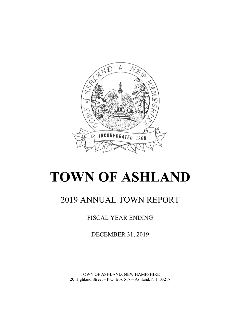 Ashland Town Report 2019