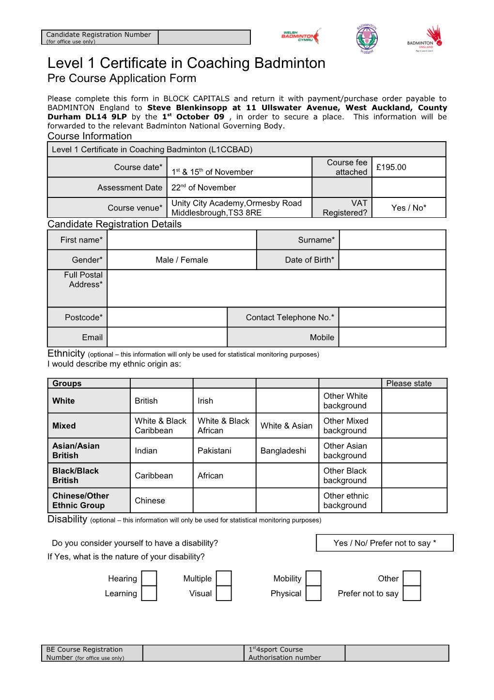 Event and Match Day Stewarding Coach Education Course